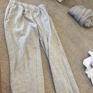gray brandy mellville sweatpants, one size, good shape